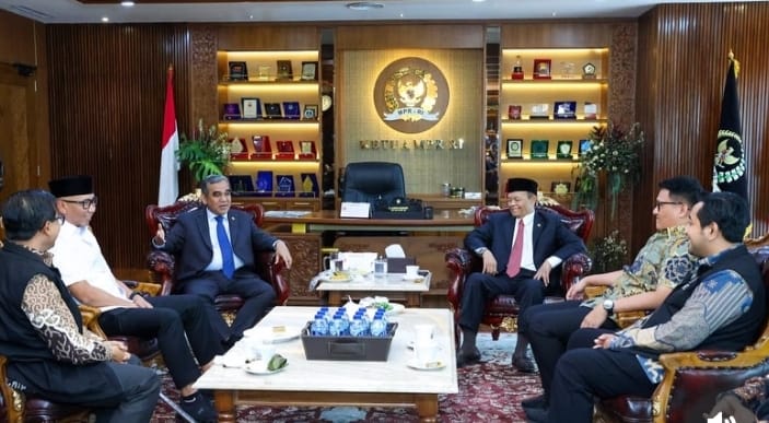 Temui Ketua MPR RI, Gubernur Mirza Sampaikan Aspirasi Mahasiswa Lampung